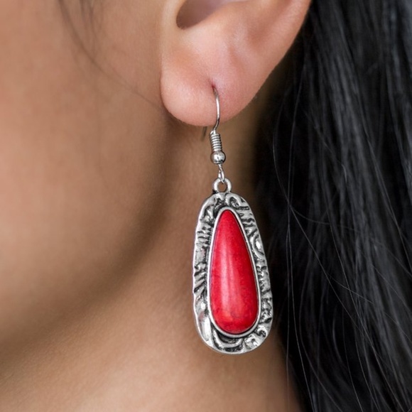 paparazzi Jewelry - Cruzin Colorado - Red Earrings paparazzi Jewelry - Cruzin Colorado - Red Earrings